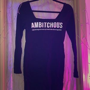 Fashion Nova Black Mini Dress